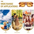 thumbnail image 3 of Greenadscape 1Pack Summer Eyewear Multi Color Yellow Tea Tint Plastic Sunglasses For Cycling, 3 of 8
