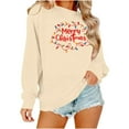 thumbnail image 3 of Christmas Sweatshirt for Women Winter Pullover Christmas Tree Snowflake Graphic Tops, 3 of 7