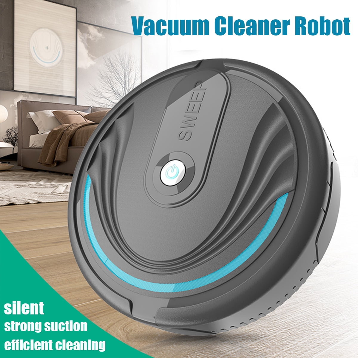 Juzie Home Indoor Smart Automatic Change Direction Dust Hair Remove Sweeping Robot Robotic Vacuums 