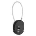 thumbnail image 1 of Uxcell Candado de Combinación de 1 Paquete, Aleación de Zinc, Candado de Combinación de 3 Dígitos, Forma Redonda, Candado de Equipaje Exterior Sin Llave [Negro], 1 of 7