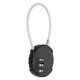 thumbnail image 1 of Uxcell Candado de Combinación de 1 Paquete, Aleación de Zinc, Candado de Combinación de 3 Dígitos, Forma Redonda, Candado de Equipaje Exterior Sin Llave [Negro], 1 of 7