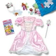 thumbnail image 3 of Melissa & Doug Princess 3-in-1 Deluxe Collection Themed Gift Set – Costume Role Play, Puzzle, Water WOW! - FSC Certified, 3 of 10