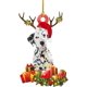 thumbnail image 1 of Colgante de árbol de Navidad para decoración de la habitación, adorno de resina acrílica con forma de perro para fiesta de año nuevo, suministros para regalo de Navidad, 2023, 1 of 4