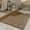 Brown, variant on Linen Bathroom Rug Mat | Non-Slip Absorbent Floor Carpet for Bathroom Bedroom & Entryway | 23.62x15.74 Inch Gray Brown Washable Decor Mat