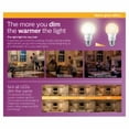 thumbnail image 3 of Philips LED 40-Watt A19 Frosted Soft White Warm Glow Dimmable (4-Pack), 3 of 3