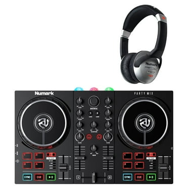 Numark Party Mix II DJ Controller with Built-in Lightshow & Headphones Package