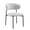 Grey, variant on Hawsaiy Modern Upholstered Dining Chairs Set of 6, Teddy Plush Cushioned Side Chairs with Curved Back & Black Metal Legs for Dining Room Living Room Bedroom, Gray