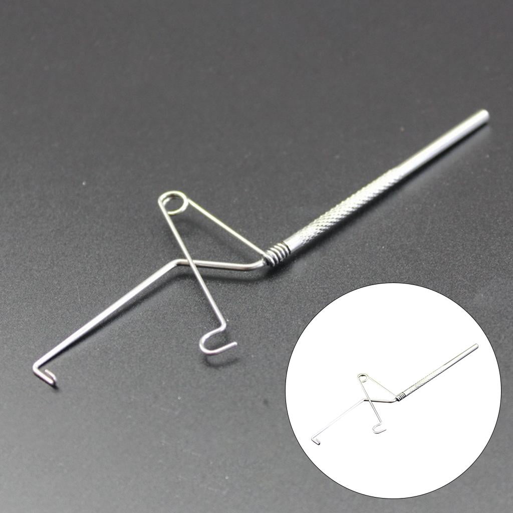 MAGIDEAL 4xMultifunction Fly Tying Finisher Device Fishing Hook Stainless Steel