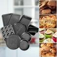 thumbnail image 3 of Costway 10 Piece Nonstick Bakeware Set Baking Roasting Pizza Crisper Muffin Cake Pans, 3 of 10