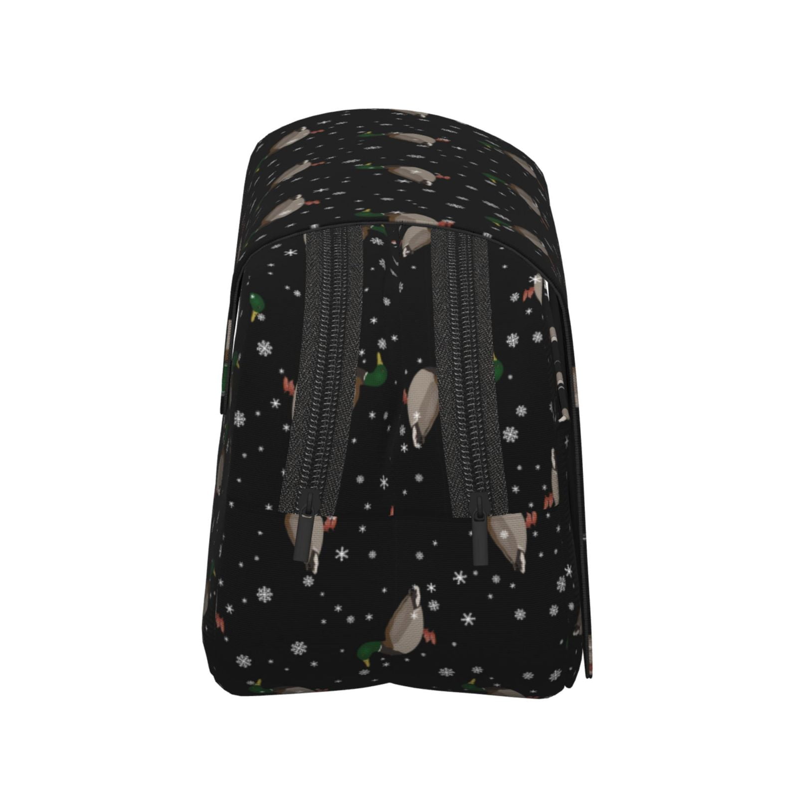 Rateoe Mallards And Snowflakes Pattern Double Clamshell Pen Case, Storage Organizer with Two Zipper Compartments– Holds Up to 50 Pencils & Pens