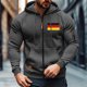 thumbnail image 3 of Ceisia Men's Outdoor Sports Jacket Hooded Long Sleeve Summer Loose Fit with Pockets Gift, 3 of 8