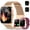 Rose Gold, variant on Smart Watch for Women(3 Bands), 1.85"HD Fitness Watch with Bluetooth Calls/Messages, 120+ Sport Modes, IP68 Waterproof Fitness Tracker, Smartwatch Fits for Android and IPhone, for Gift Rose Pink