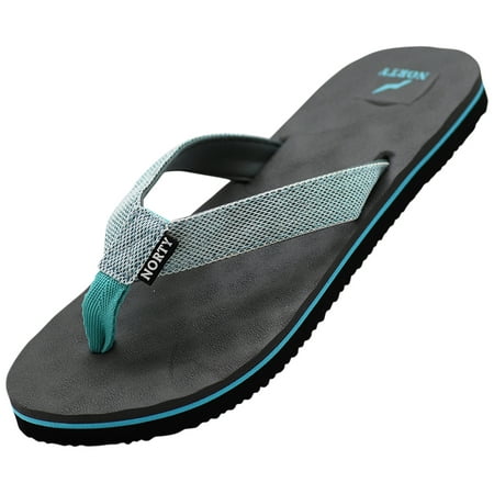 

NORTY Womens Flip Flops Adult Female Thong Sandals Grey - Runs 1 Size Small
