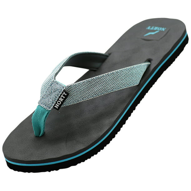 Norty Women's Soft Cushioned Footbed Flip Flop Thong Sandal - Runs One ...