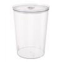 Kezqiaxn Plastic Containers with Lids for Food Clearance Sealed Round Bucket with Lid Grocery Snacks Transparent Food Bucket Large Capacity Thicken Household Flour Rices Storage Bucket Transparent