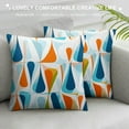 thumbnail image 3 of COMIO  Decorative Throw Pillow Cover Retro Mid-Century Drop Shapes Seamless Pattern,Pillow Case for Men Women Decorative Home Sofa Chair Couch., 3 of 5