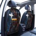 thumbnail image 3 of Dead By Daylight Dbd Car Seat Back Protector 2 Pcs Anti-Kick Storage Mat For Car Seats Auto Seat Back Covers, 3 of 9