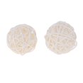 thumbnail image 4 of 1.96\\\\\\\'\\\\\\\' Bolas de vid de ramitas de ratán decorativas Blanco, 4 of 9