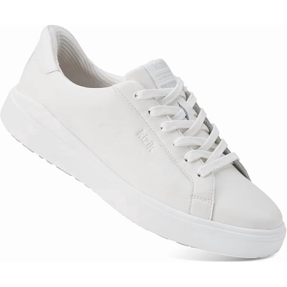 Kizik Women’s Vegas 2 – Hands-Free Leather Sneakers - Bright White
