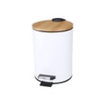 thumbnail image 1 of Bewildely Cubo de basura de pie, cubo de basura multifuncional de gran capacidad para baño, cocina, sala de estar y oficina Almacenamiento y organización del hogar 3L/Blanco/(17*23.5 cm), 1 of 6
