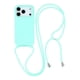 thumbnail image 1 of For iPhone 17 Pro Max Case TPU Soft Shockproof Phone Cover with Adjustable Lanyard - Dark Red, 1 of 5