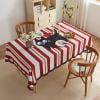 Todaioua Polka Dots Gingham Checker Rectangle Tablecloth - Boho Farmhouse Cotton Dining Table Cover for Spring Easter Valentine's Day Party, Picnic Bachelorette Baby Shower Decor