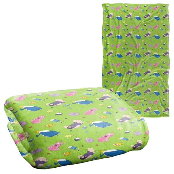 Adventure Time Green Fields Silky Touch Super Soft Throw Blanket 36" x 58"