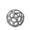 Black & Light Gray, variant on Petite Metal Hollow Orb Sculpture, Gold