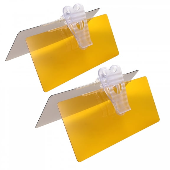 MELIVO Car Windshield Sun Visor Day and Night Anti-Glare Sun Protection Universal Sunshade and Night Vision Anti-Dazzle (2 Pack)