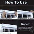 thumbnail image 4 of Hidden Channel Valance Clips - 24Pcs Clear Plastic Blind Retainer Clips for Valances, 4 of 7