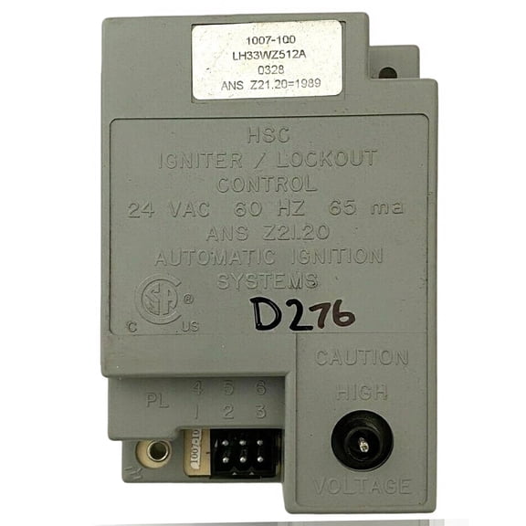 Control Circuit Board 1007-100 Igniter Lockout LH33WZ512A