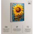 thumbnail image 2 of Impressionist Sunflower Canvas Sunflower Art Prints by Art Remedy, Silver Frame, 20" x 30", 2 of 7
