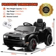 thumbnail image 4 of NEECHIPRO Licensed Dodge Challenger 12V Ride on Car, 3 MPH Electric Car with Remote Control (Black), 4 of 7