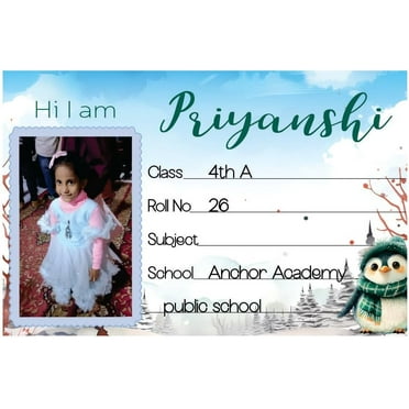 Kindergarten Name Tags for Desks – 36pcs Personalized Student Labels with Photo, Peel & Stick Design Note Book Diaries