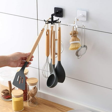 

Under Cabinet Utensil Holder Hanger Hook for Kitchen and Bathroom 2 Pack