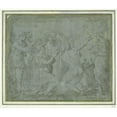 thumbnail image 3 of Style of Hans Rottenhammer 17x15 Black Modern Framed Museum Art Print Titled - King Solomon Adoring&nbsp;Idols, 3 of 5