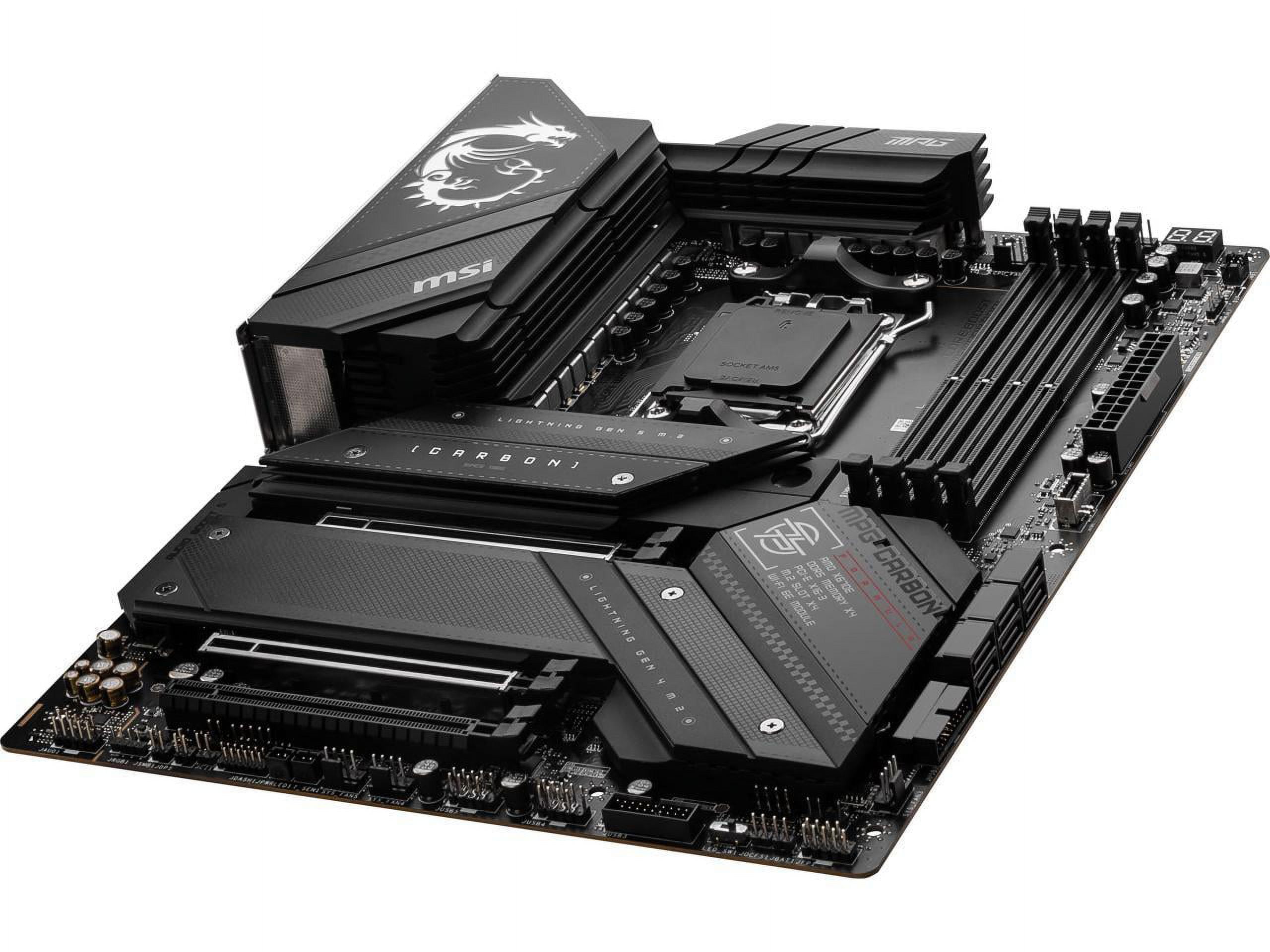 MSI MPG X670E CARBON WIFI AMD AM5 DDR5 ATX Gaming Desktop Motherboard