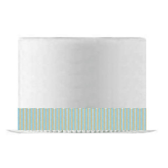 Yellow Blue Interlace Edible Cake Decoration Ribbon -6 Slim Strips