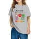 thumbnail image 1 of Fiudx Camiseta para Niños, Suave Mezcla de Poliéster y Elastano, Cuello Redondo, Manga Corta, Cómoda, Uso Diario Informal, Niño/Niña, Estilo Lavado a Mano., 1 of 6