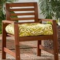 thumbnail image 3 of Greendale Home Fashions 20" x 20" Shoreham Ikat Outdoor Tufted Dining Seat Cushion, 3 of 10