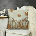 thumbnail image 2 of YINGXI Fall Decor Pillow Covers Fall Orange Pumpkin Throw Pillow Covers Outdoor Fall Thanksgiving Decorations for Home Autumn Decorative Cushion Covers for Couch Sofa 22x22in, 2 of 5