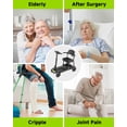 thumbnail image 4 of ScootNGo 39 lbs Ultra Lightweight Foldable Mobility Scooter for Seniors & Adult - Airline Approved, 4-Wheel Electric Travel Scooter, Yellow, 4 of 12