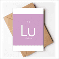 thumbnail image 1 of Chestry Elements Period Table Lanthanide Lutetium Lu Greeting Cards You are Invited Invitations, 1 of 3