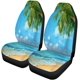 thumbnail image 2 of Juego de 2 fundas para asientos de coche ABPHQTO Ocean Beach Espuma Universal, 2 of 4
