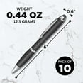 thumbnail image 5 of Plastic Stylus Pens Set of 10, Bulk Pack - Black Ink, Great for Office, School, Business, Tradeshows, Events - Black, 5 of 5