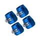 thumbnail image 2 of Abrazaderas de manguera profesionales de 4 piezas con banda de tornillo, accesorios para automóviles Azul AN4, 2 of 9