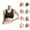 Black, variant on Sports Bras for Women Push Up No Underwire High Impact Exercise Running Yoga Gym Athletic Bralettes Workout Bra