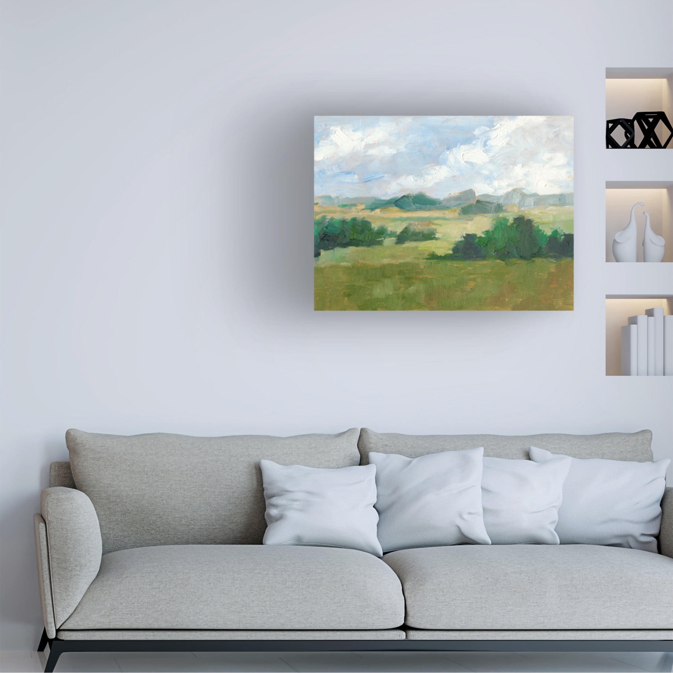 Canvas Wall Art - Ethan Harper 'Afternoon Shade II' Wall Art for Living Room, Bedroom, or Office Décor by Trademark Fine Art - 47 x 35 Inches