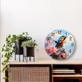 thumbnail image 4 of Eveokoki Bird Sitting Top Birdhouse Wooden Round Wall Clock,10-Inch Silent Non-Ticking Decorative Clock for Living Room, Bedroom, Kitchen, Office, Farmhouse & Modern Home Decor, 4 of 4