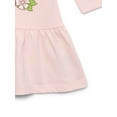 thumbnail image 3 of Strawberry Shortcake Toddler Girls Drop Waist Graphic Dress with Long Sleeve, Sizes 12M-5T, 3 of 6